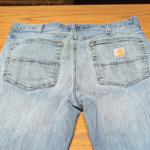 Carhartt Relaxed Fit Light Blue Jeans *Work Worn* - Picture 7 of 10